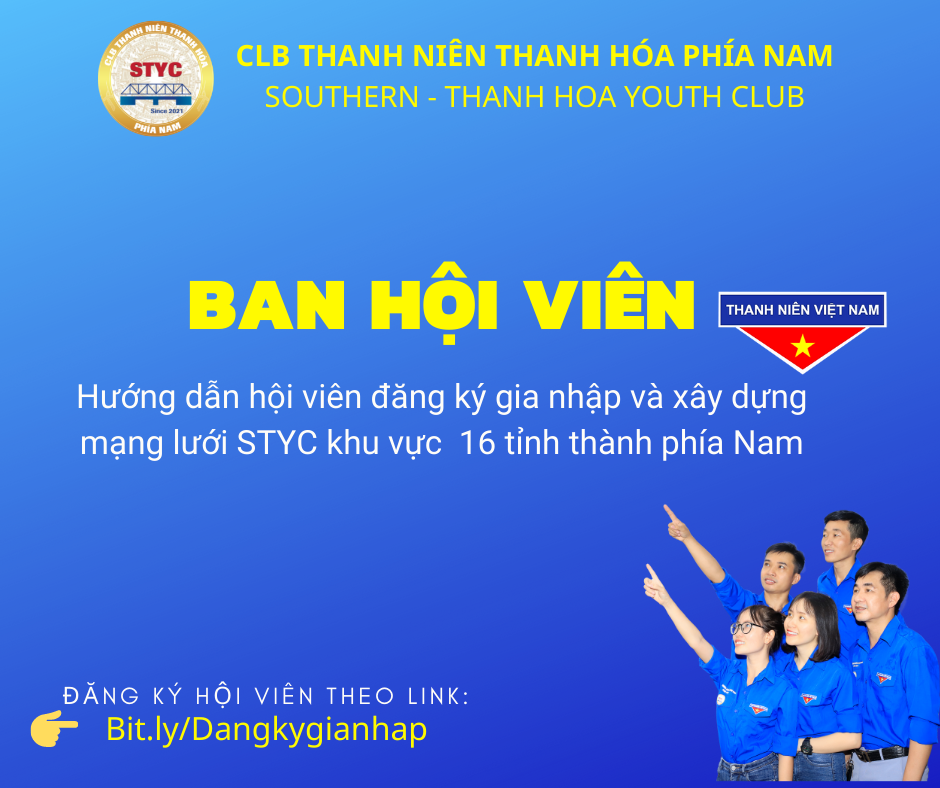 You are currently viewing Tìm hiểu về Ban Hội viên CLB Thanh niên Thanh Hóa phía Nam (STYC)