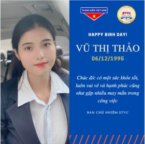 Read more about the article Chúc mừng sinh nhật đ/c Vũ Thị Thảo – Hậu Lộc, Hội viên STYC Bình Dương