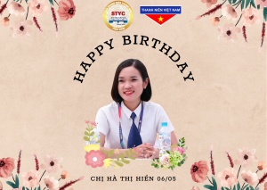 Read more about the article Chúc mừng sinh nhật đ/c Hà Thị Hiền- Uỷ viên BCN STYC