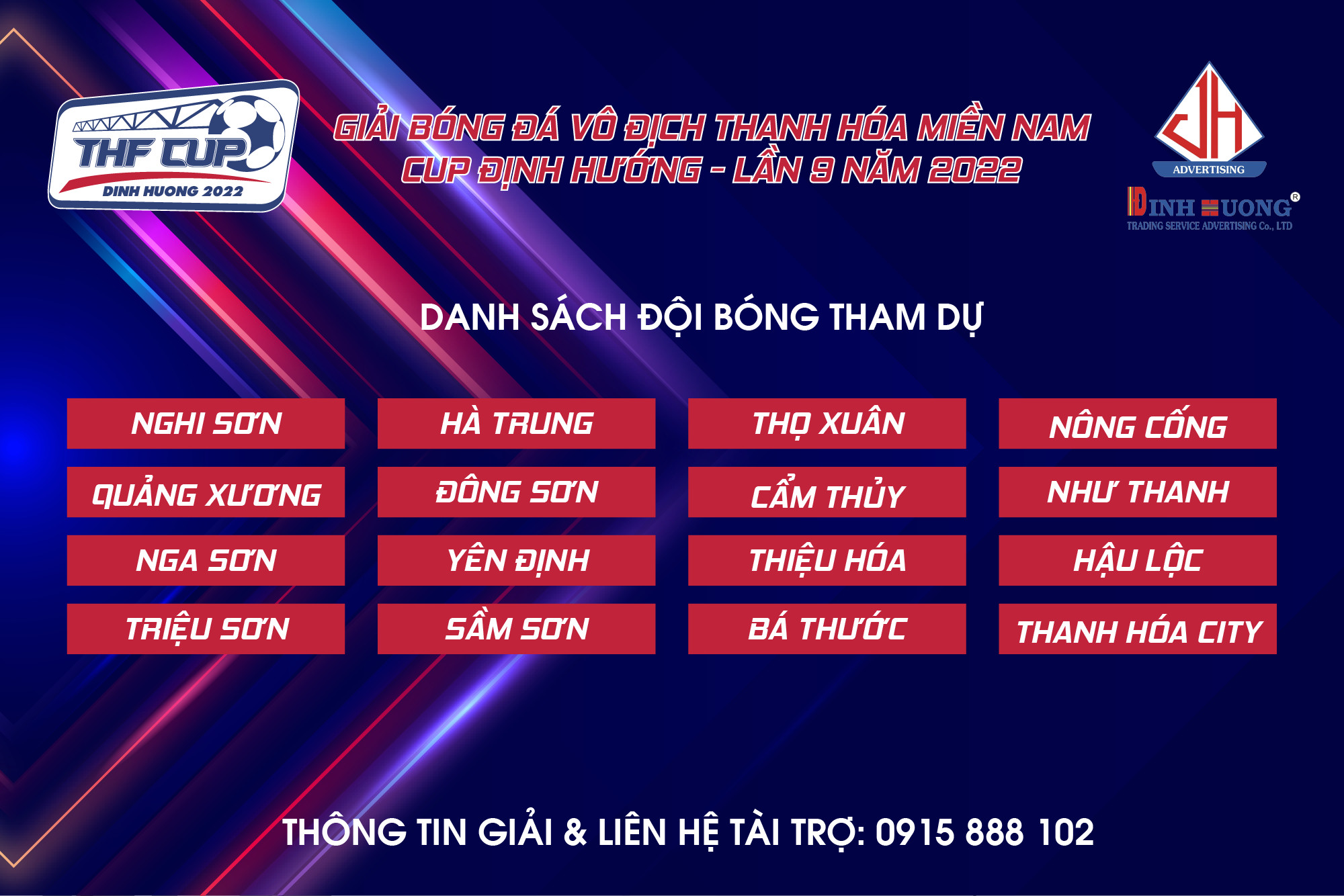 You are currently viewing Sẵn sàng cho giải bóng đá vô địch Thanh Hóa Miền Nam – Cup Định Hướng lần thứ 9 năm 2022